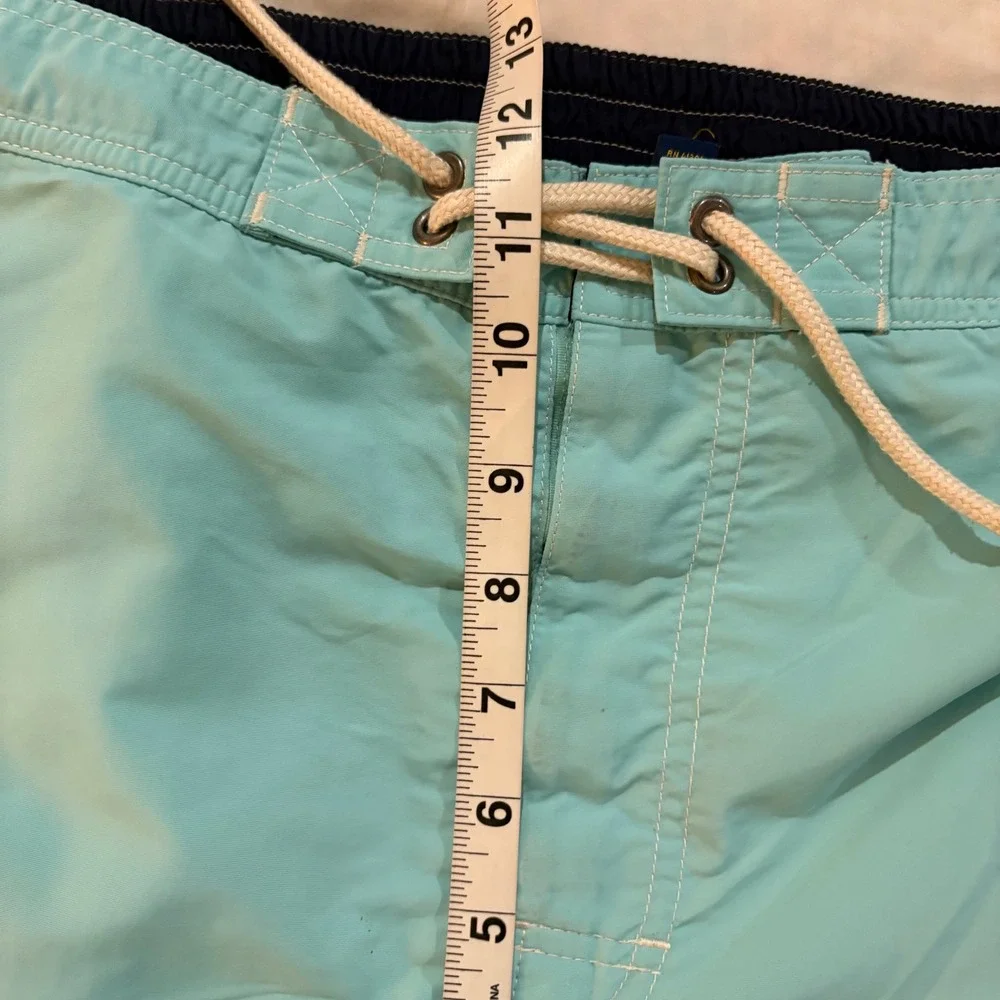 Polo Ralph Lauren Mens XXL Light Blue Nylon Cargo Mesh Lined Swim Trunks Shorts